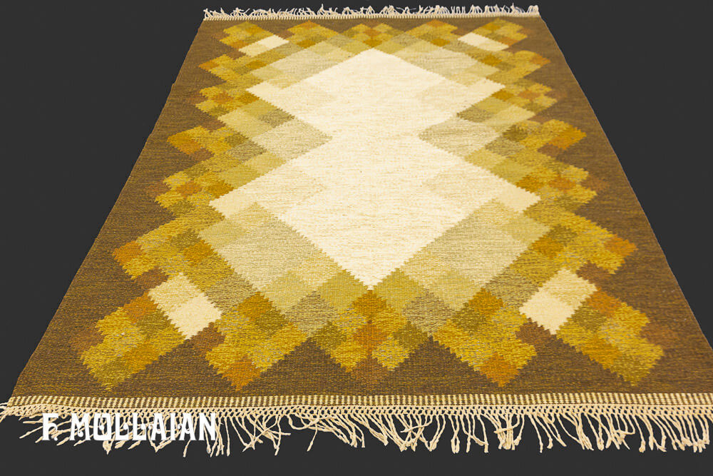 Tapis Scandinave Kilim Rollakan n°:61828652