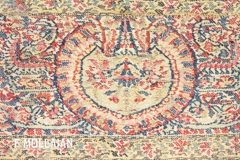Antique Kashmir Silk Textile n°:64844388