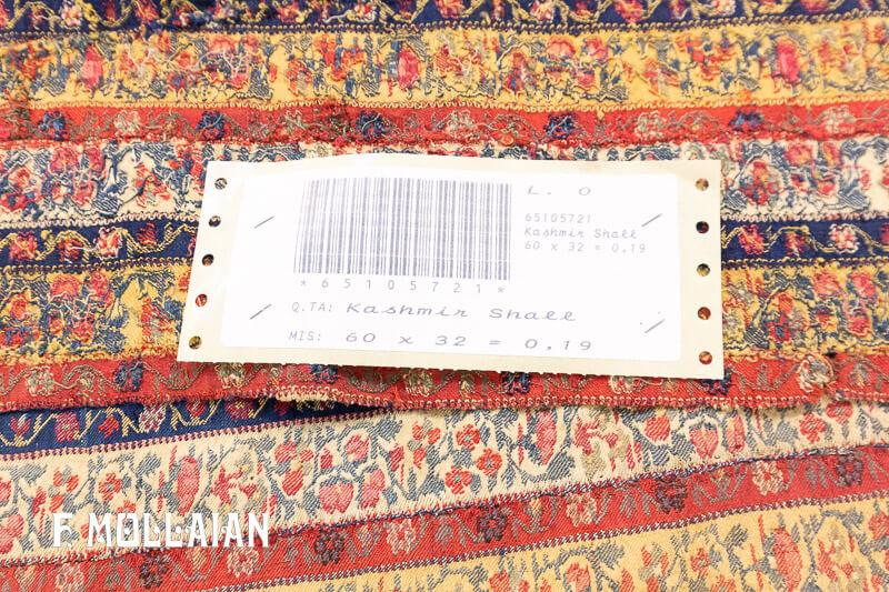 Small Textile Antique Kashmir Shawl n°:65105721