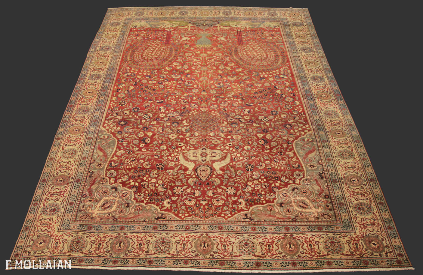 Tappeto Persiano Antico Tabriz n°:70948683