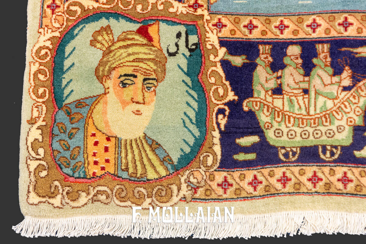 Tapis Persan Tabriz Figuratif n°:712565