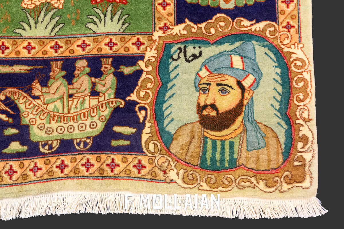 Tapis Persan Tabriz Figuratif n°:712565