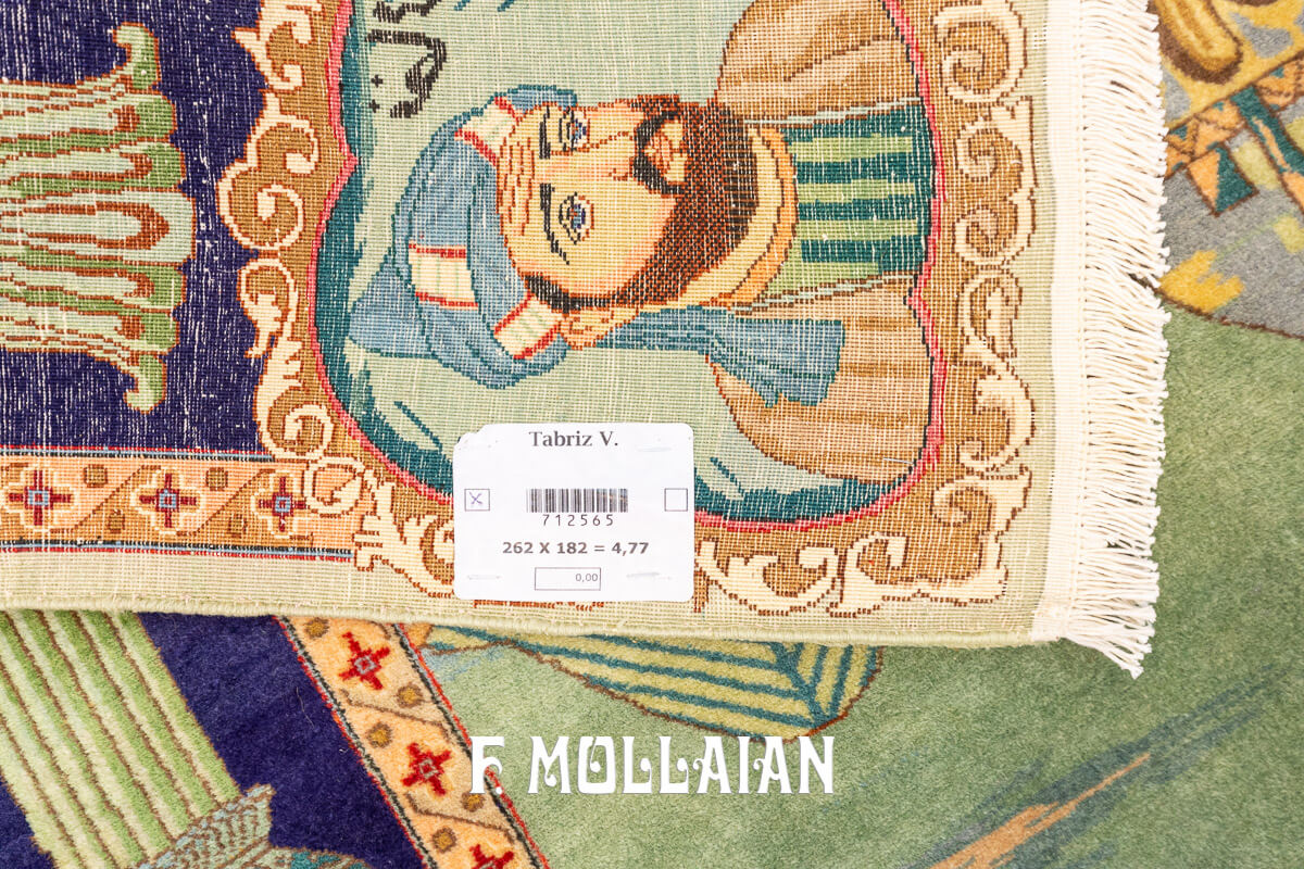 Tapis Persan Tabriz Figuratif n°:712565