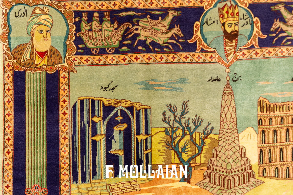 Tapis Persan Tabriz Figuratif n°:712565