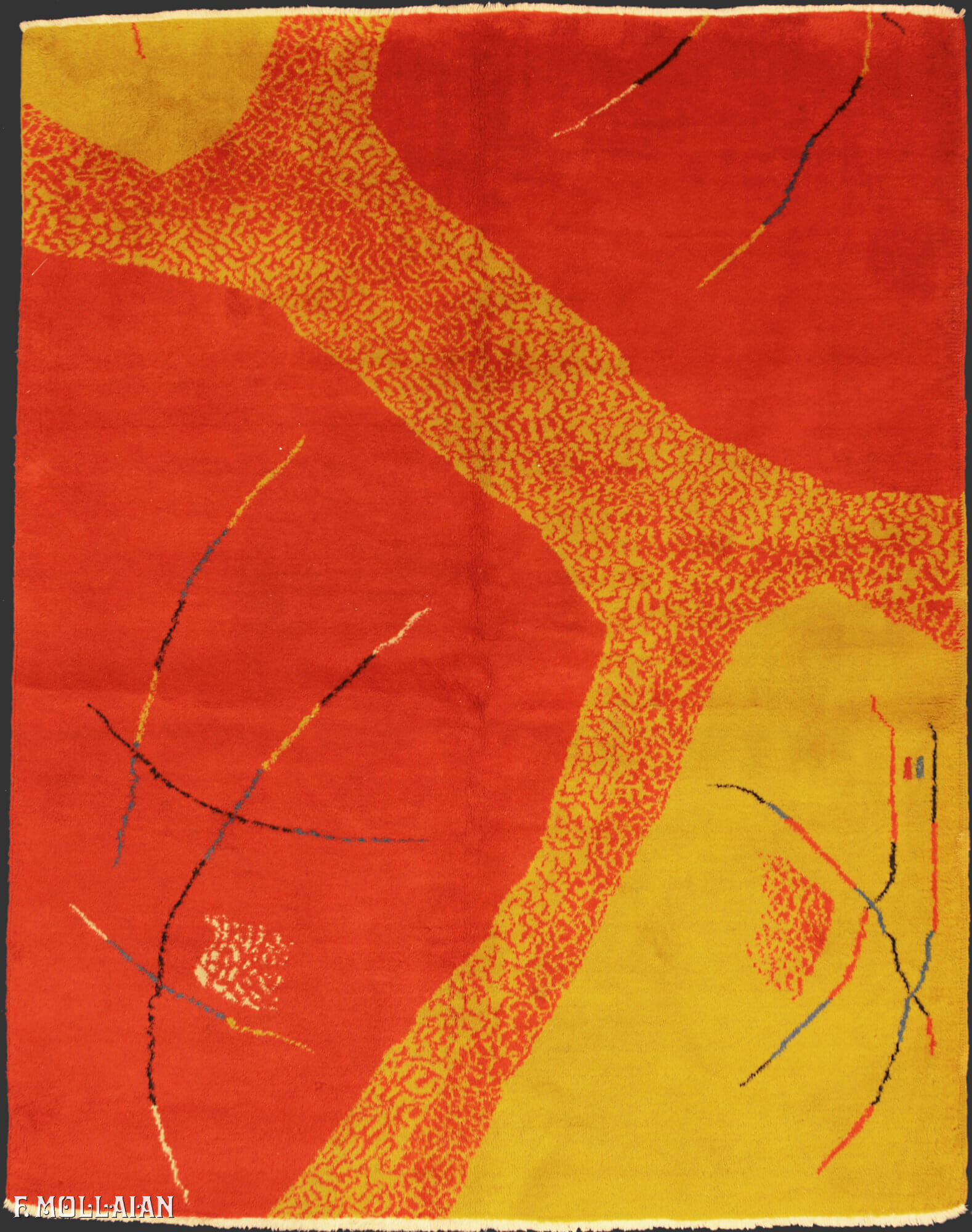 Semi-Antique Turkish Turk Decò Rug n°:73429764