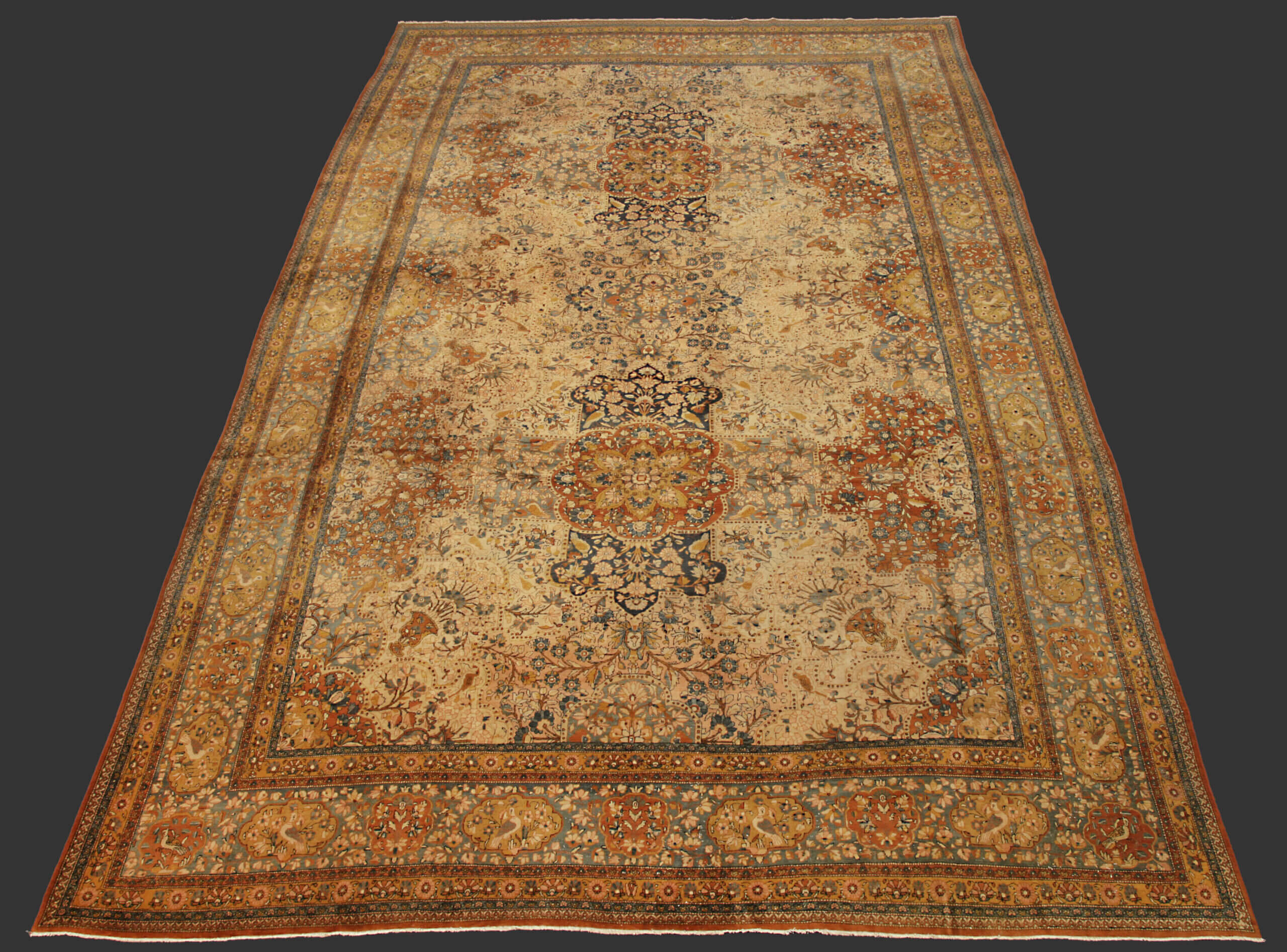 Alfombra Persa Antigua Kashan Dabir n°:77879683