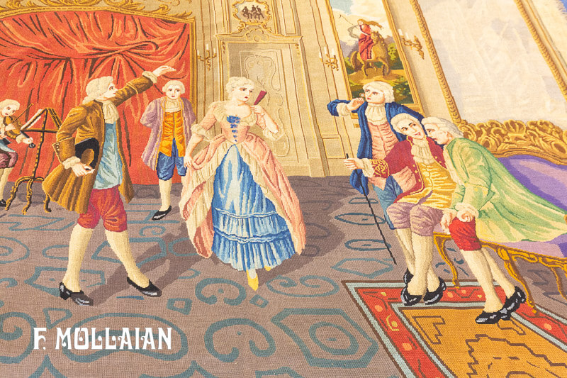 A figurative Tapestry n°:8217
