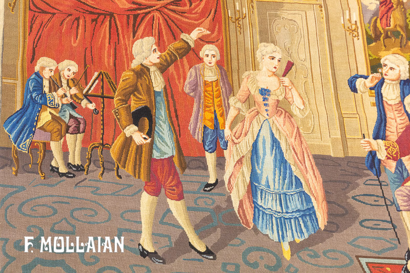 A figurative Tapestry n°:8217