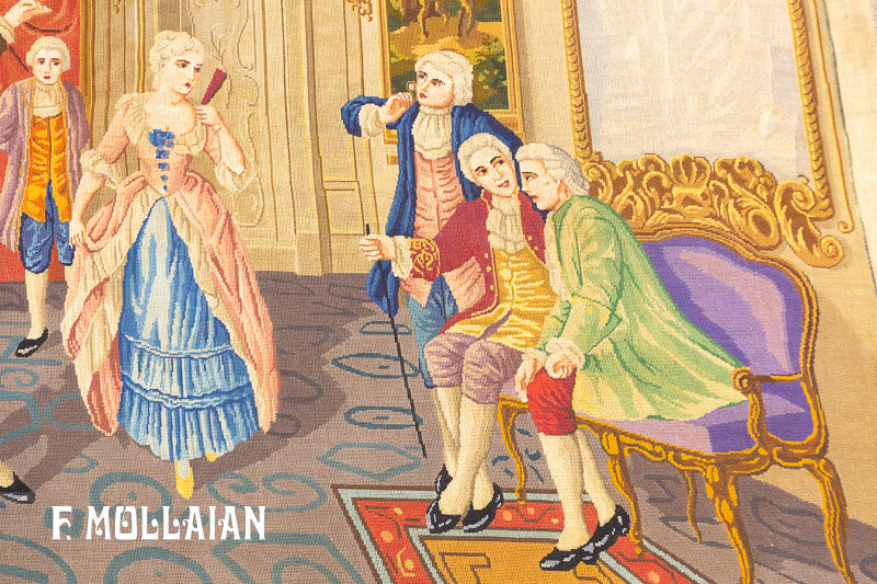 A figurative Tapestry n°:8217