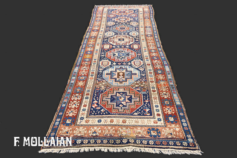 Caucasian Kazak Gallery Size Carpet Antique n°:8231
