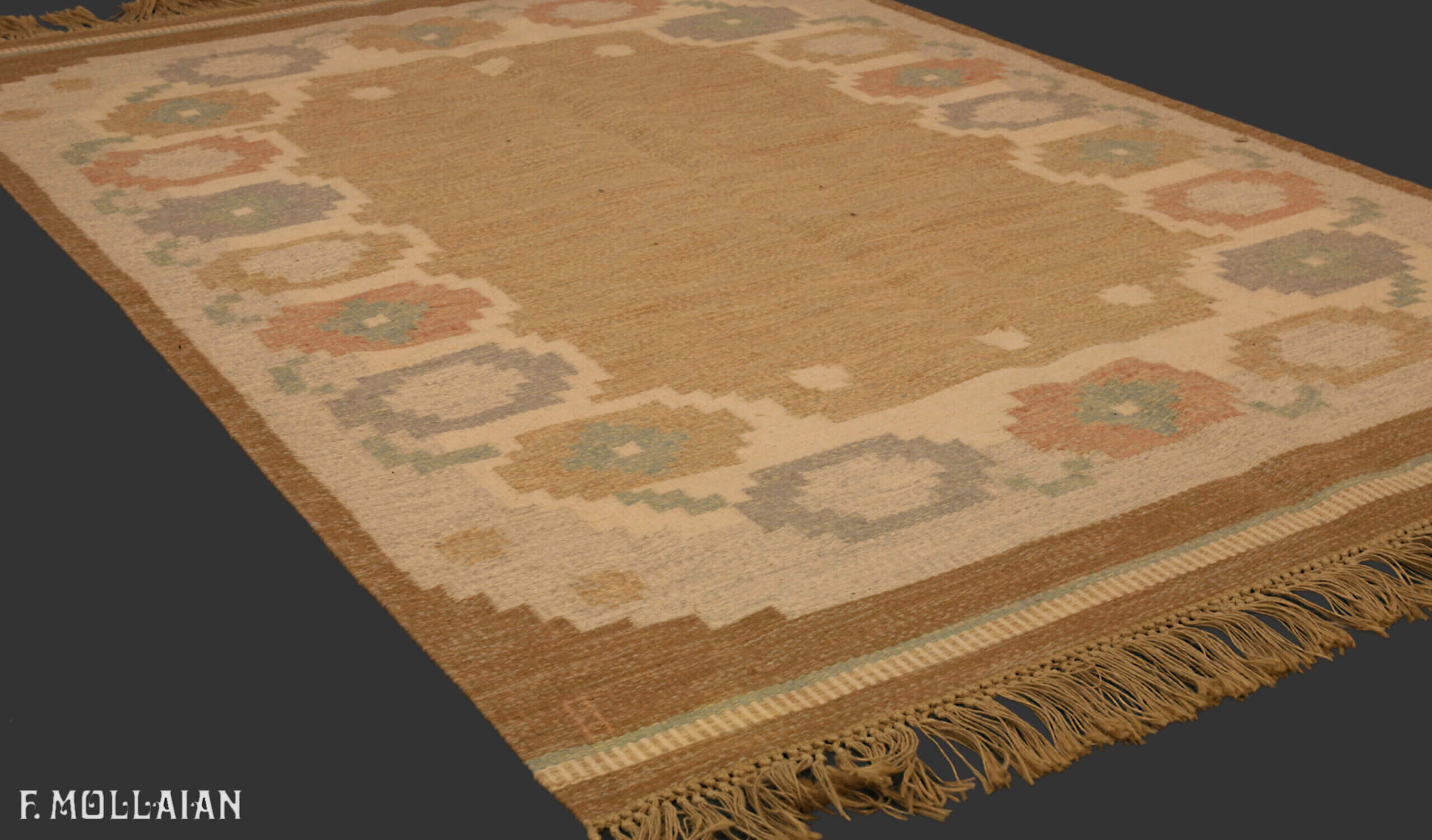 Semi-Antiker Schwedisch Kilim n°:83712677