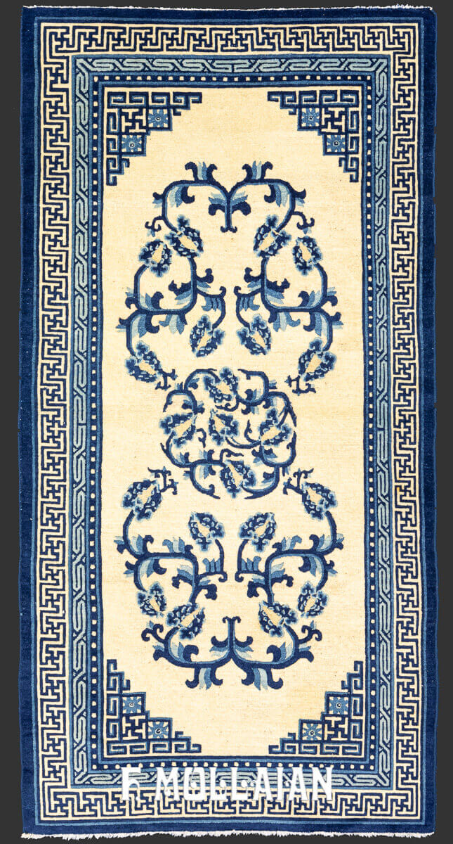Hand-knotted Chinese Floral Peking Antique Rug n°:842142