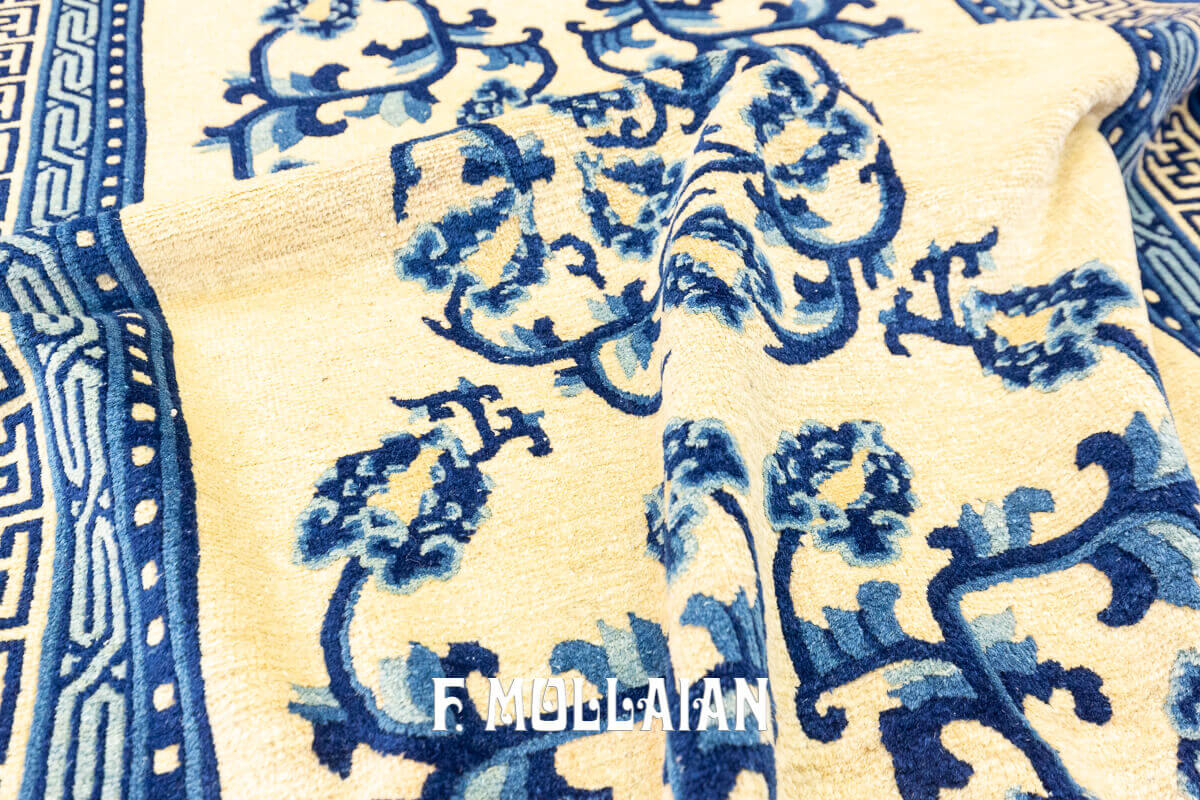 Hand-knotted Chinese Floral Peking Antique Rug n°:842142