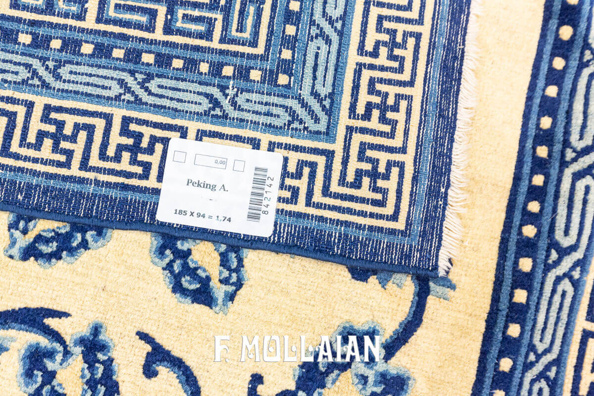 Hand-knotted Chinese Floral Peking Antique Rug n°:842142