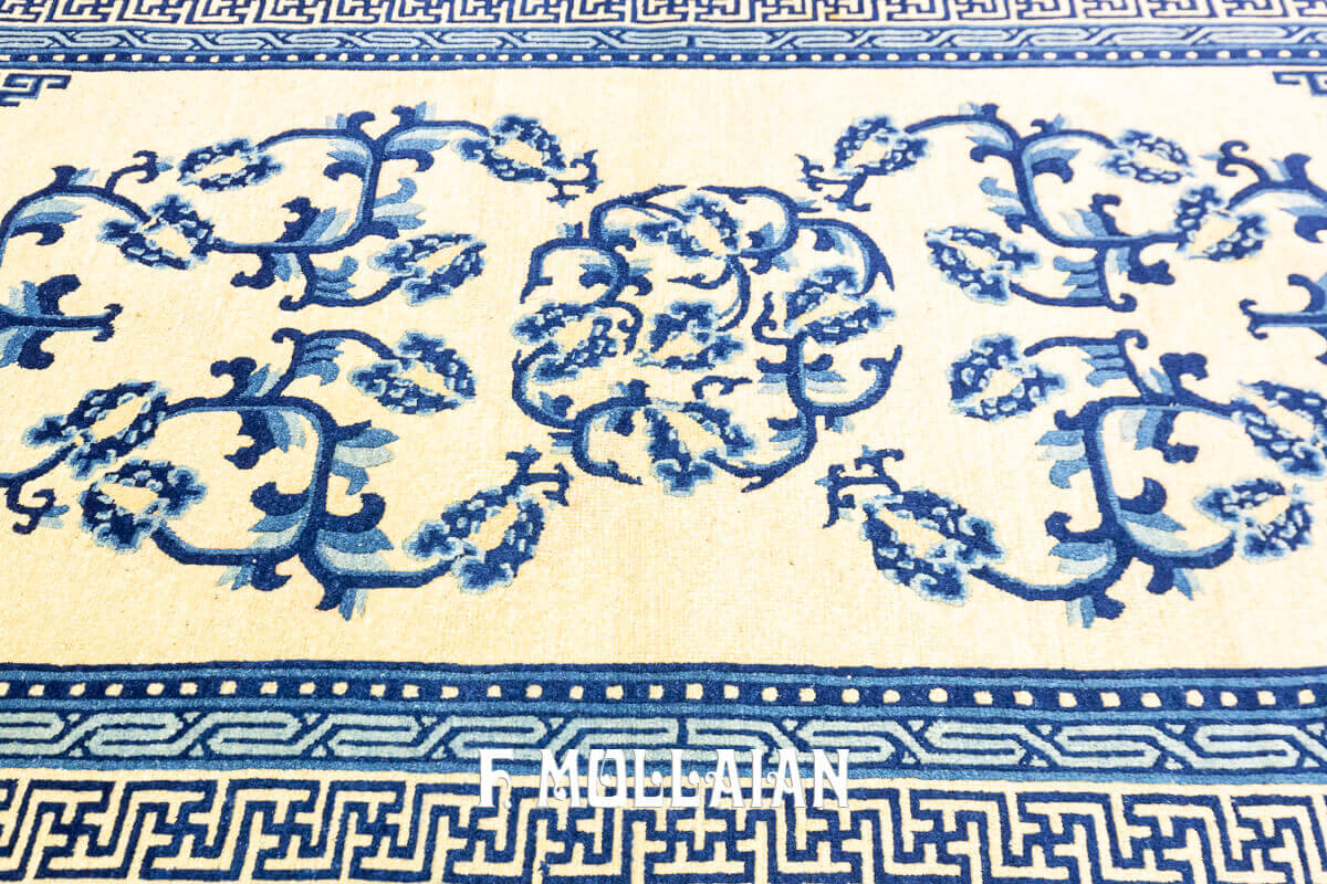 Hand-knotted Chinese Floral Peking Antique Rug n°:842142