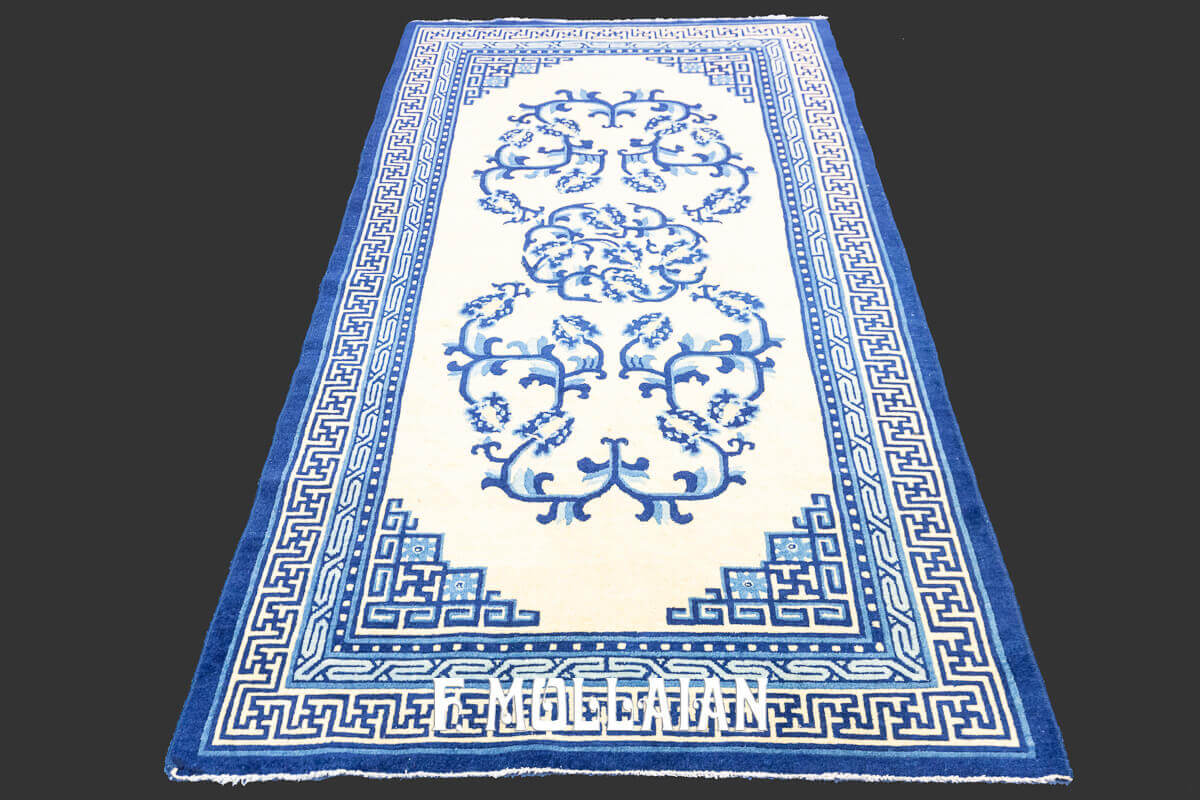 Hand-knotted Chinese Floral Peking Antique Rug n°:842142