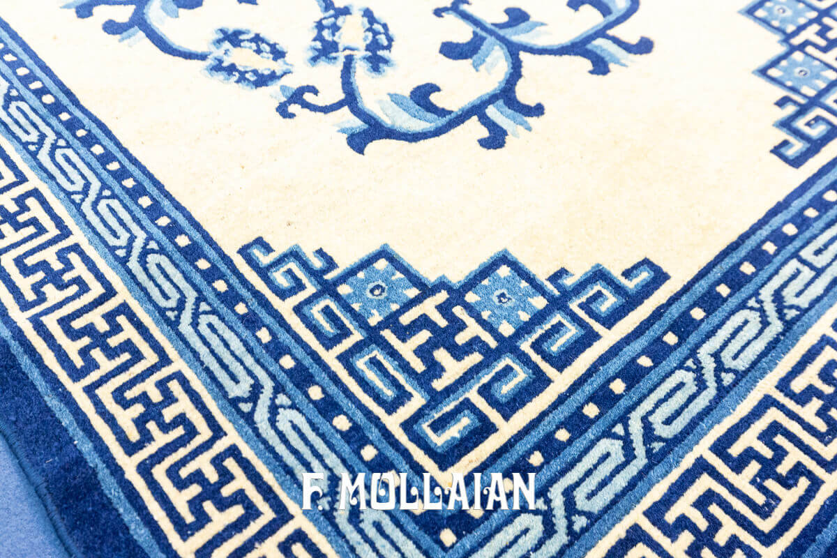 Hand-knotted Chinese Floral Peking Antique Rug n°:842142