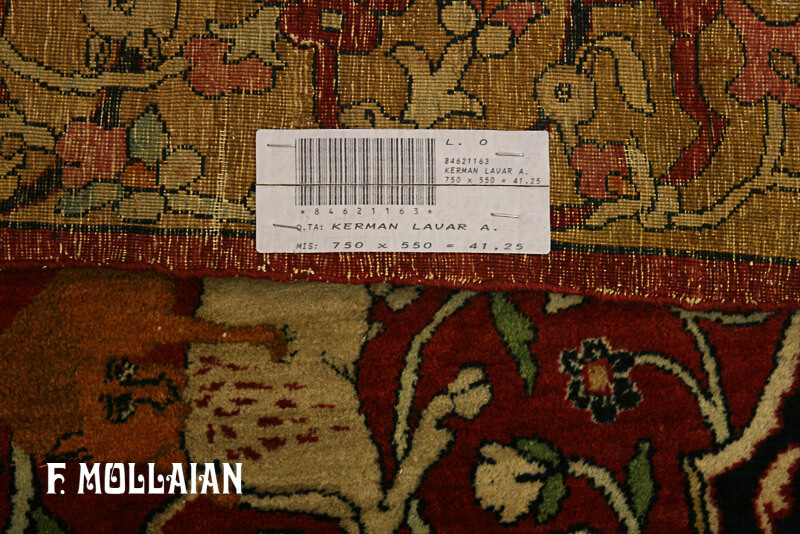 Tapete Persa Antigo Kerman Ravar n°:84621163