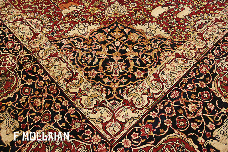 Tapete Persa Antigo Kerman Ravar n°:84621163
