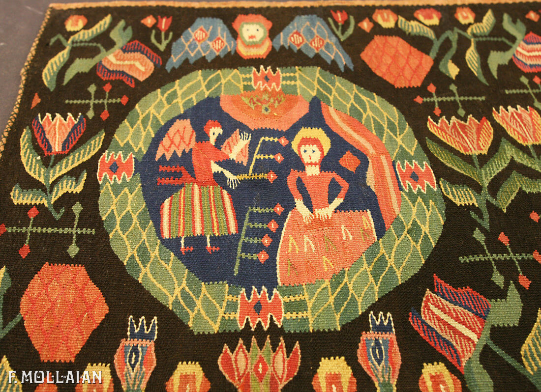 Textile Suédois Antique Suédois n°:85916970
