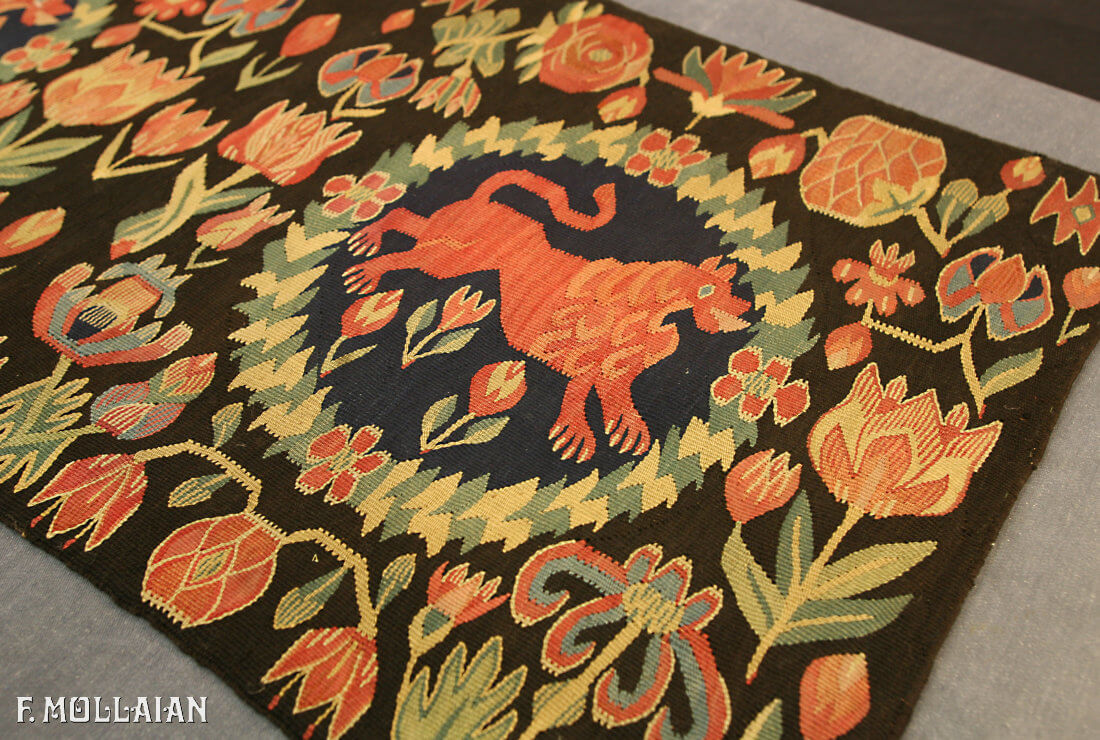 A Framed Antique Swedish Textile n°:86514738