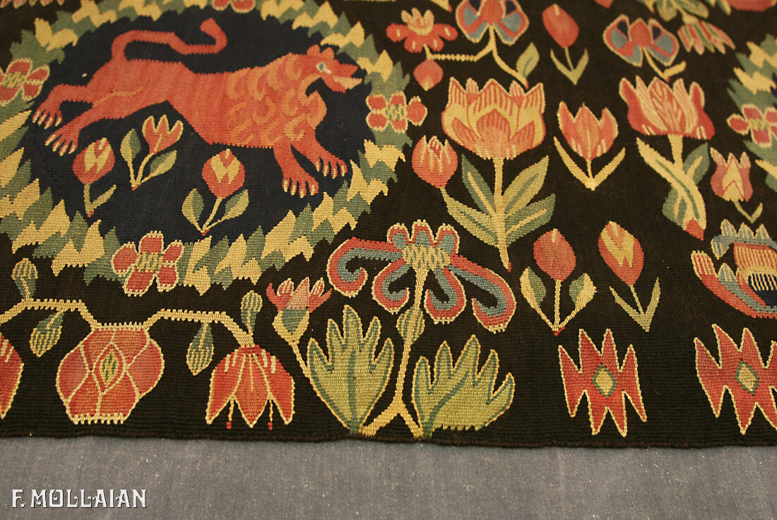 A Framed Antique Swedish Textile n°:86514738