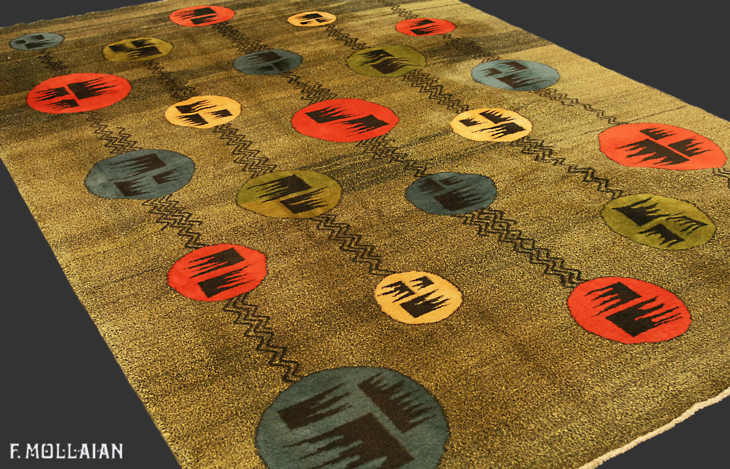 Tapis Turc Semi-Antique Decò n°:89736661