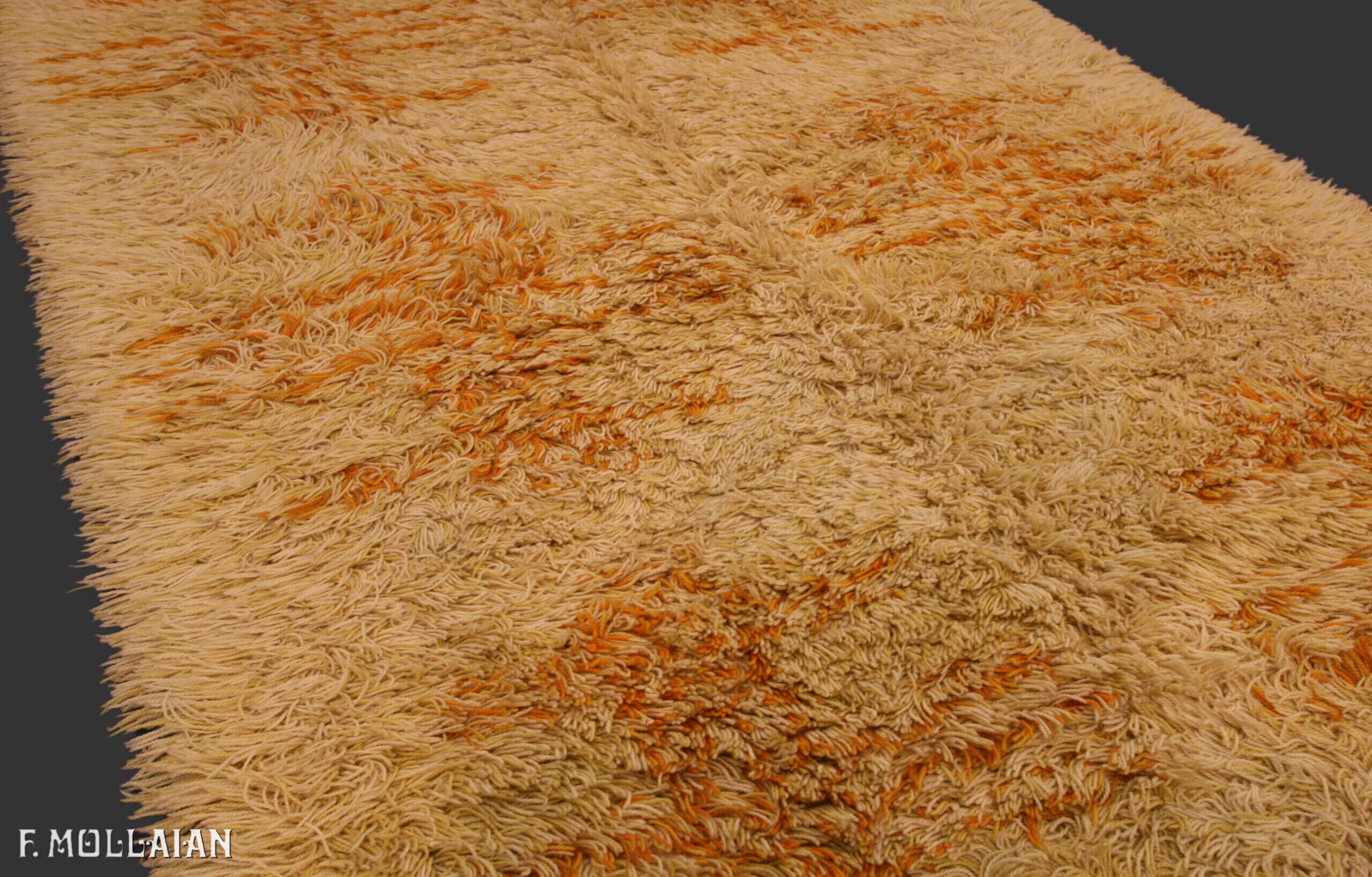 Semi-Antique Swedish Rya Rug n°:90860228