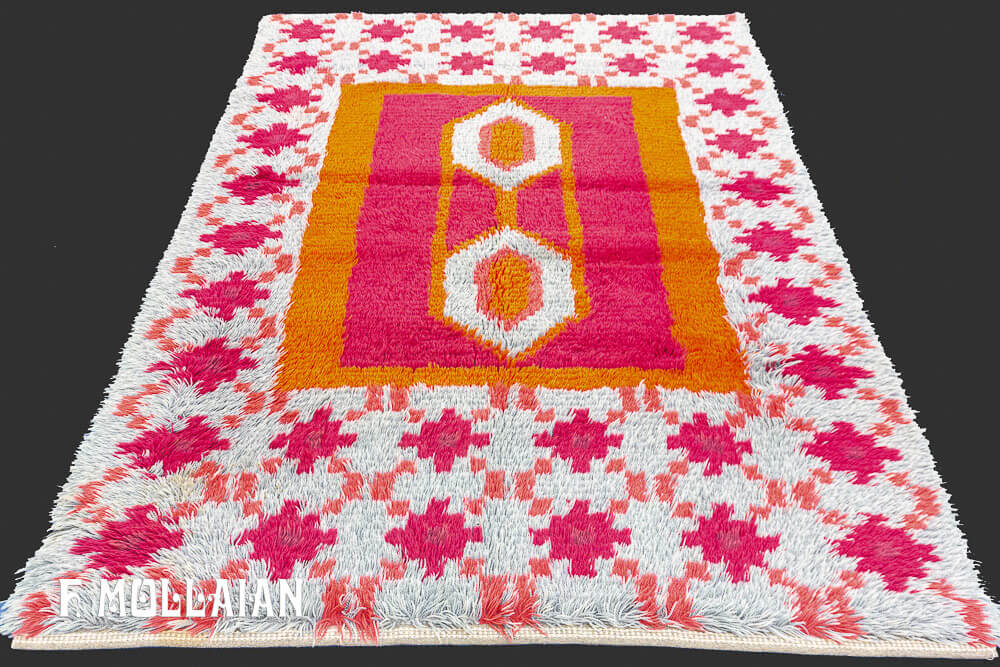 Tapis Rya Vintage Scandinave n°:91681343