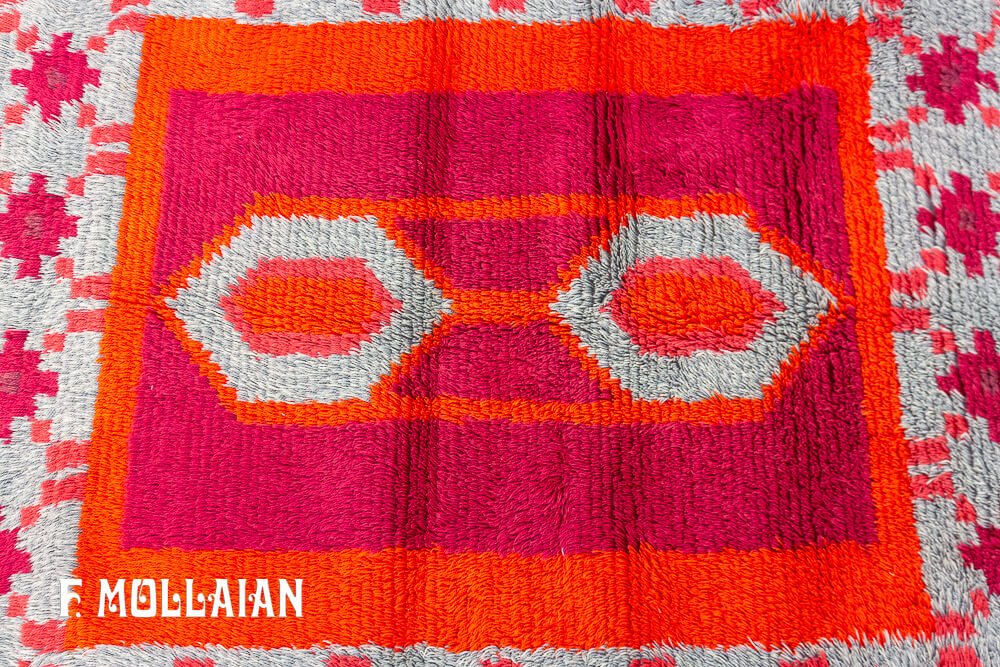 Tapis Rya Vintage Scandinave n°:91681343