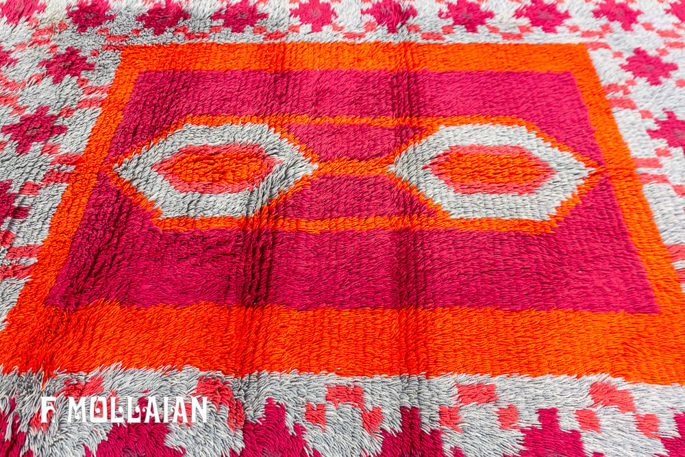 Tapis Rya Vintage Scandinave n°:91681343