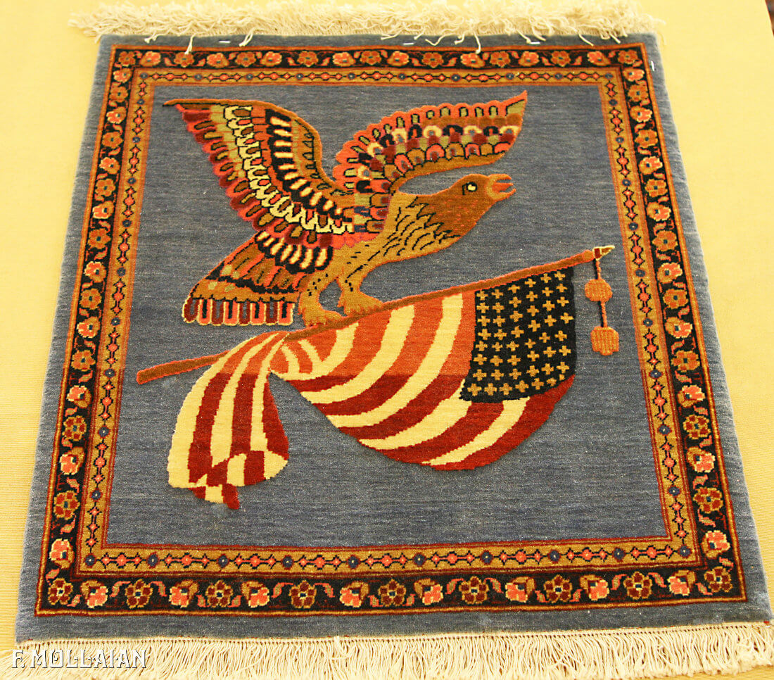 Tapis Persan Antique Kashan Dabir n°:91705660