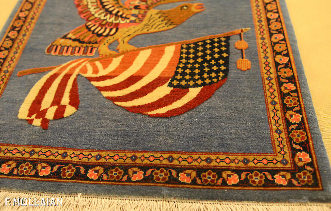 Tapis Persan Antique Kashan Dabir n°:91705660