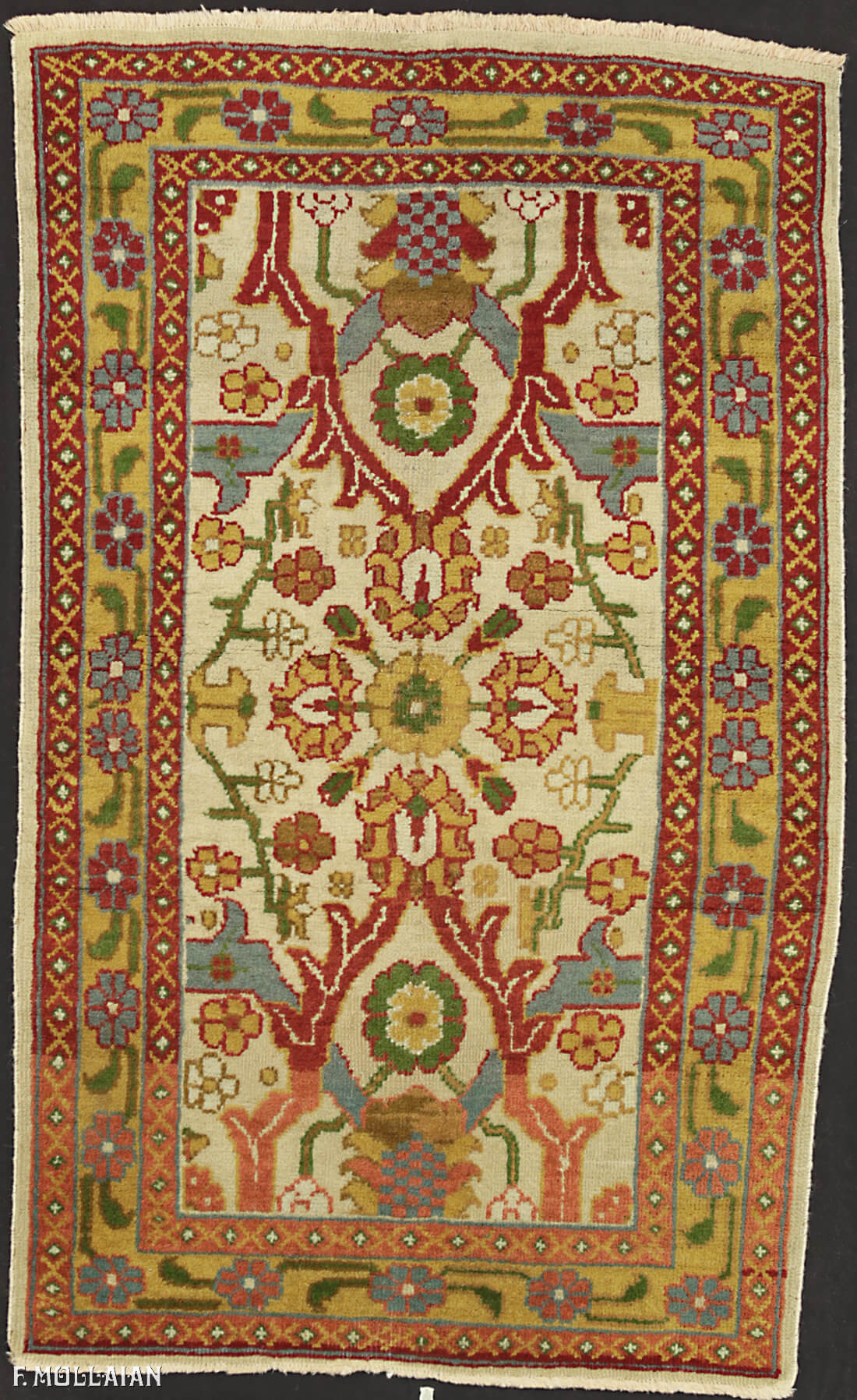 Antique Indian Small Agra Rug n°:97455747