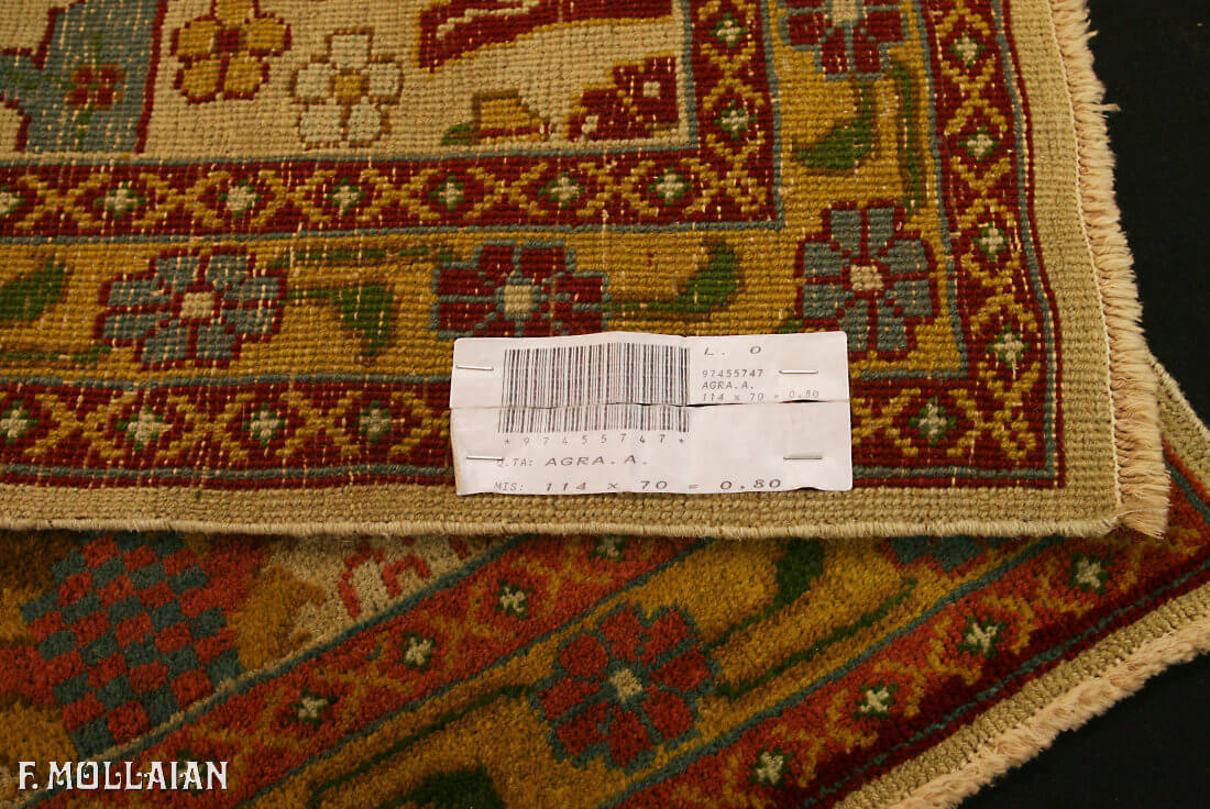 Antique Indian Small Agra Rug n°:97455747