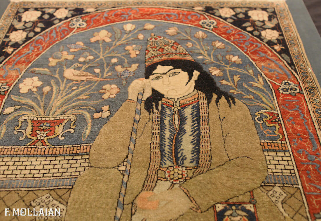 Teppich Persischer Antiker Kashan Mohtasham n°:98085310
