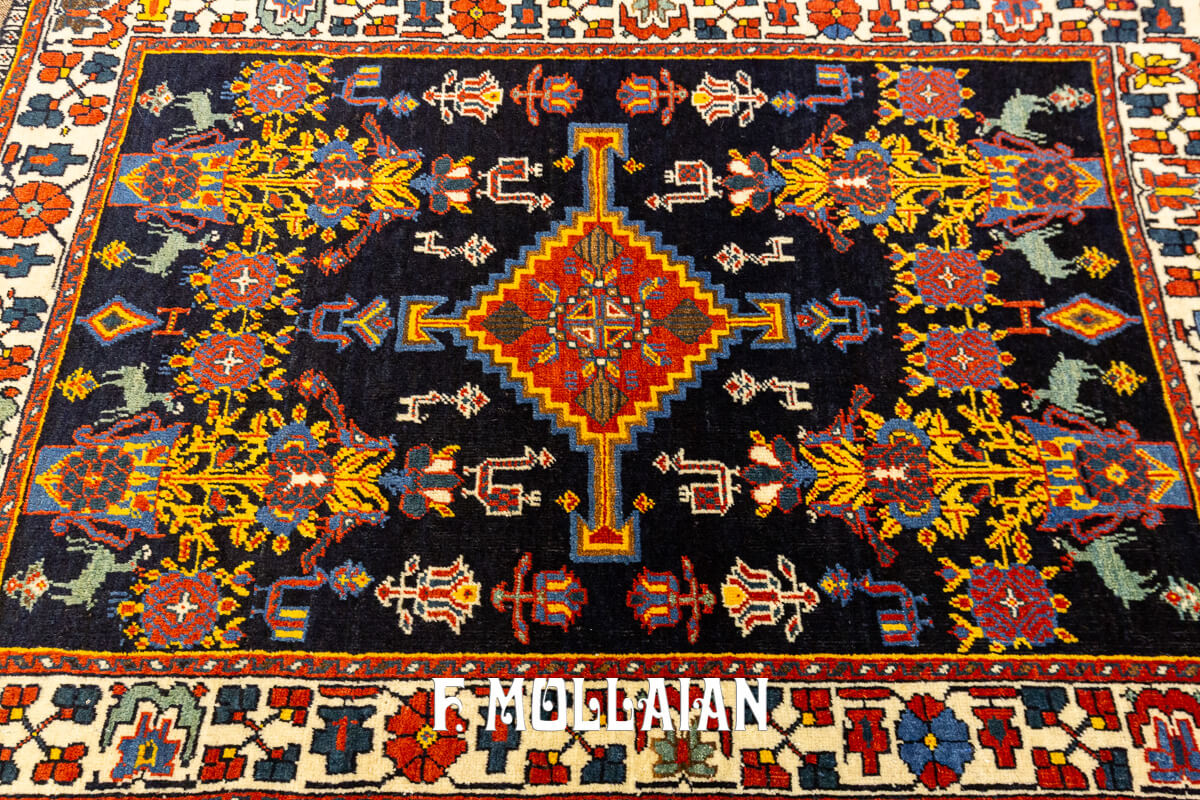 Antique Kashkuli Rug Tribal Look n°:128558