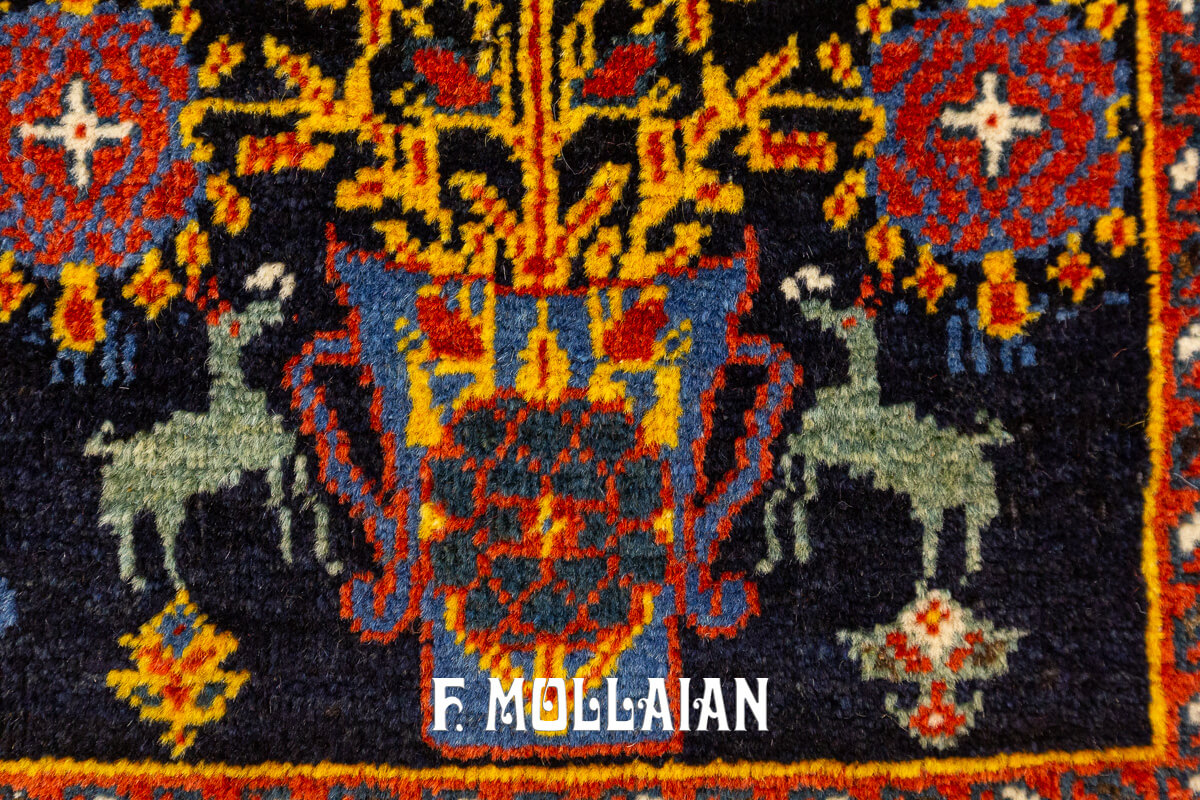 Antique Kashkuli Rug Tribal Look n°:128558