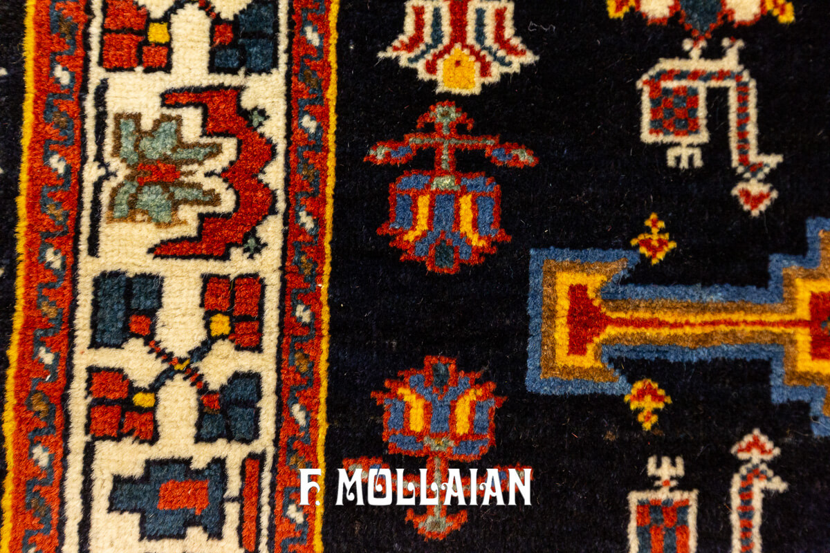Antique Kashkuli Rug Tribal Look n°:128558