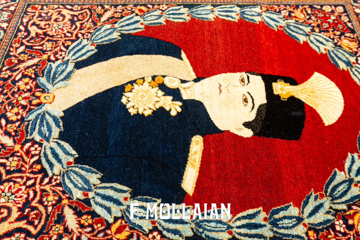 Tapete pictórico Kashan Mohtasham n°:188410