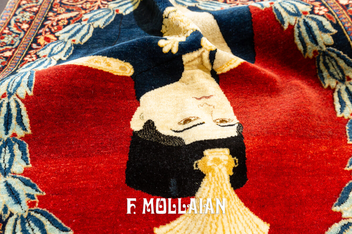 Tapete pictórico Kashan Mohtasham n°:188410