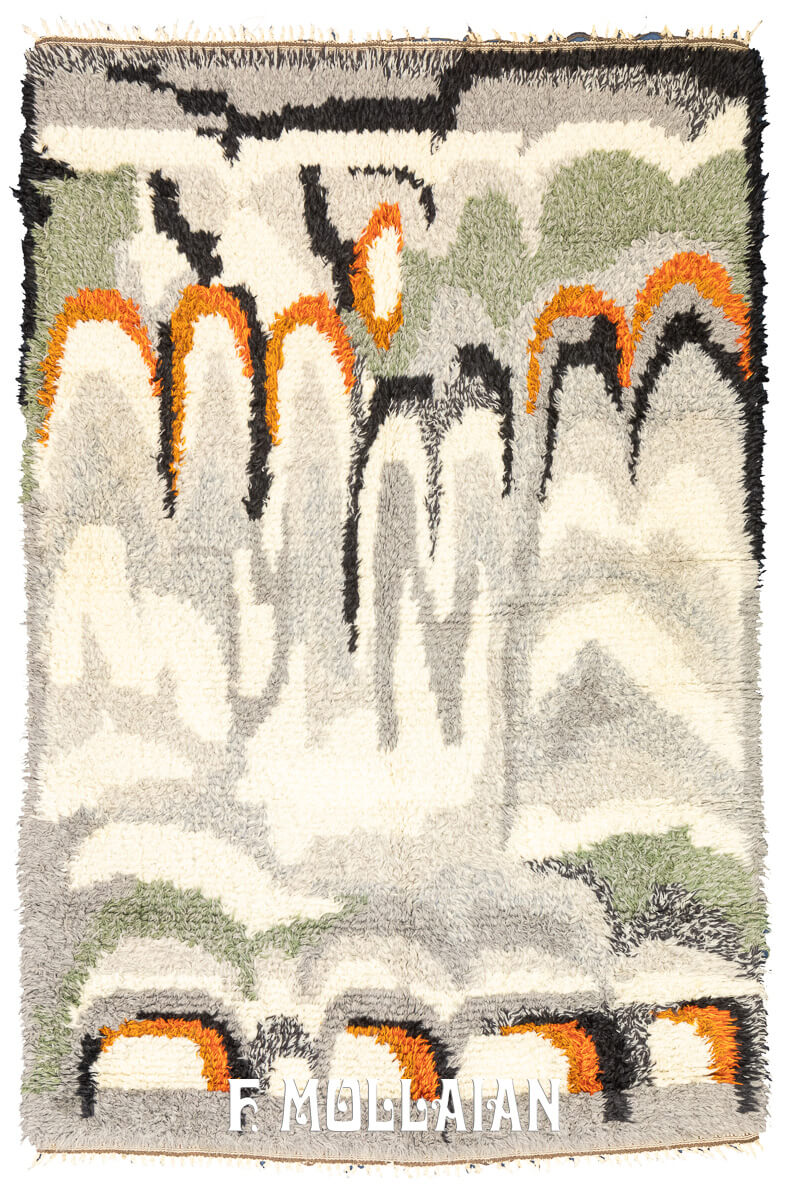 Rya Rug  Swedish White/Grey Color n°:204351