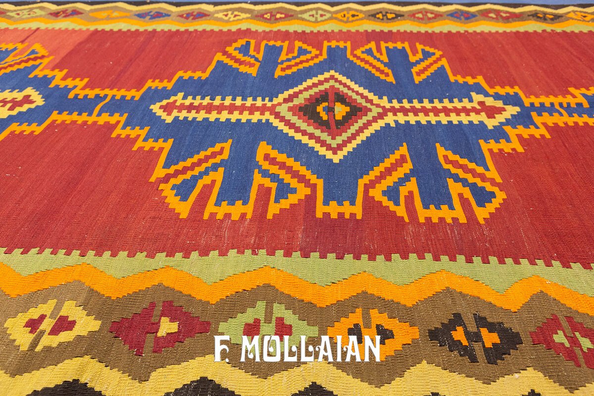 Tapis Kilim Shirvan Couleur Beige/Marron n°:246