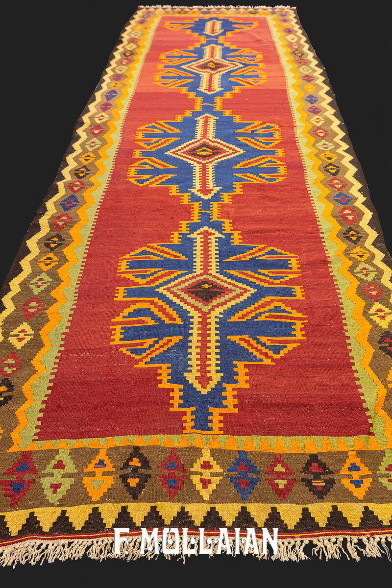 Tapis Kilim Shirvan Couleur Beige/Marron n°:246