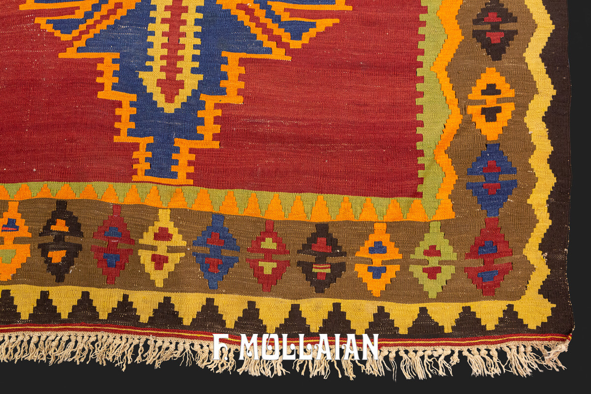 Tapis Kilim Shirvan Couleur Beige/Marron n°:246