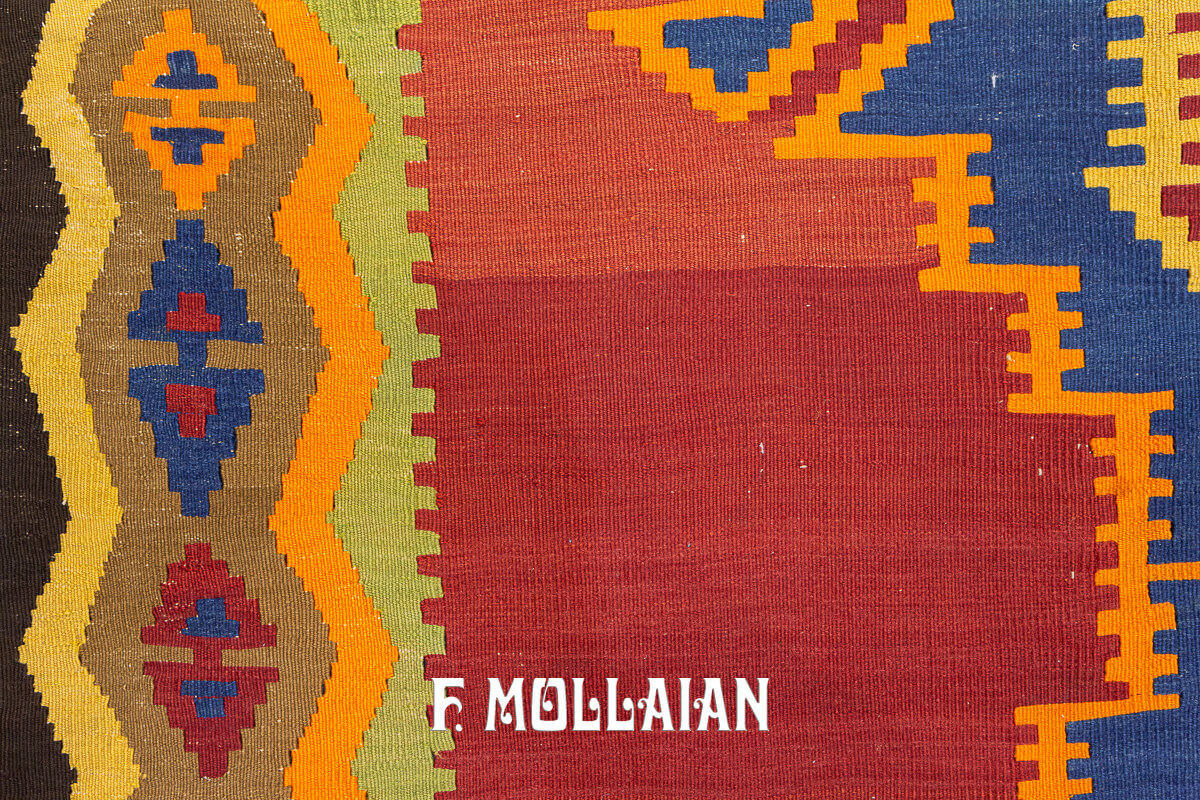 Tapis Kilim Shirvan Couleur Beige/Marron n°:246