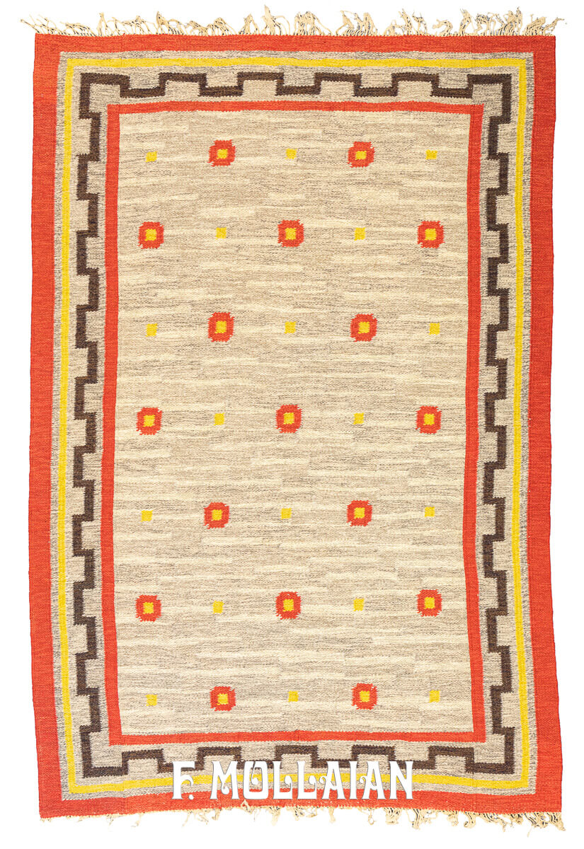 Scandinavian Rollakan Rug Flat Woven n°:246042
