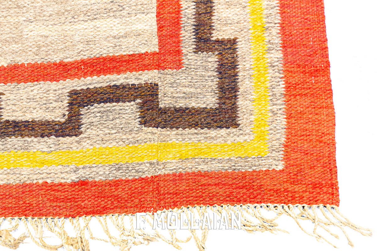 Scandinavian Rollakan Rug Flat Woven n°:246042