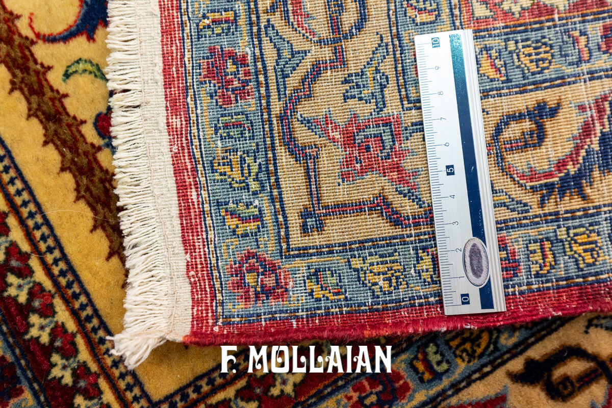 Antique Tehran Rug Part Silk  n°:268990