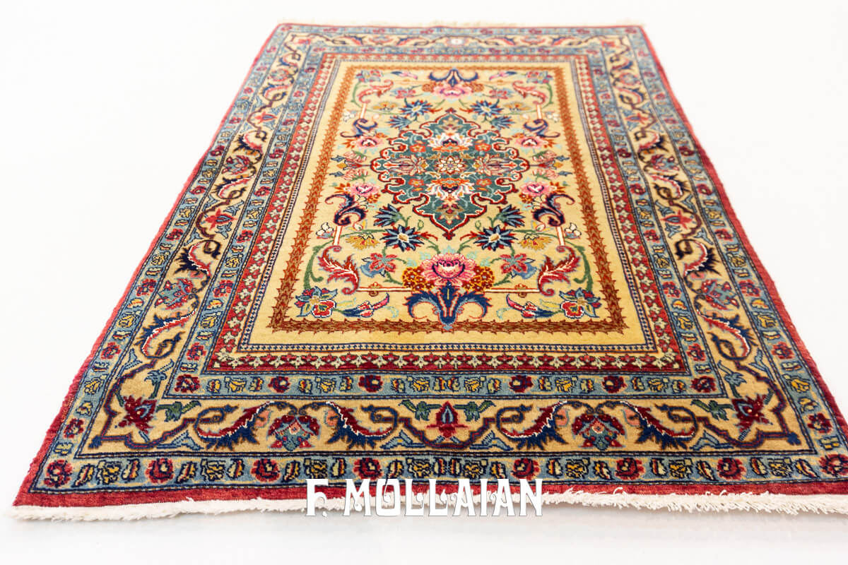Antique Tehran Rug Part Silk  n°:268990